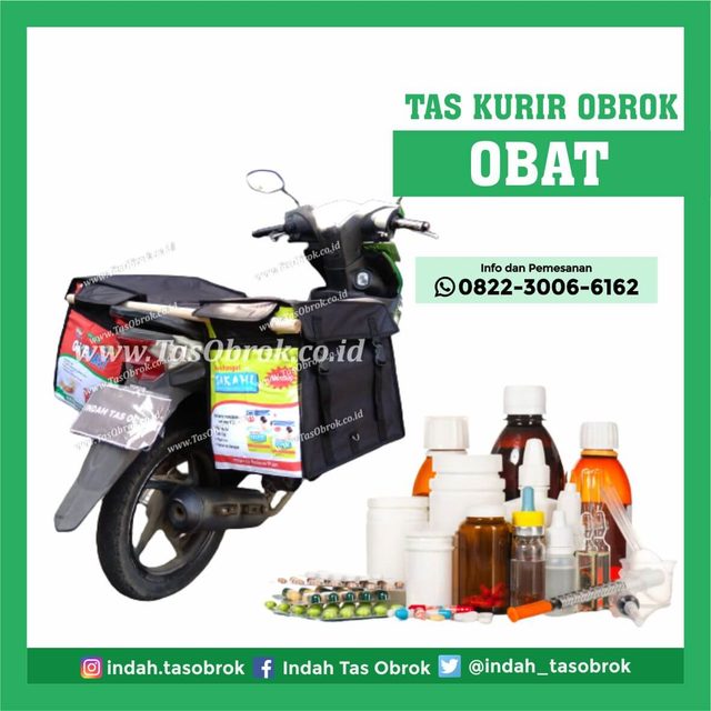 Tas kurir obat, saddle bag untuk antar obat ke pasien dengan higienis