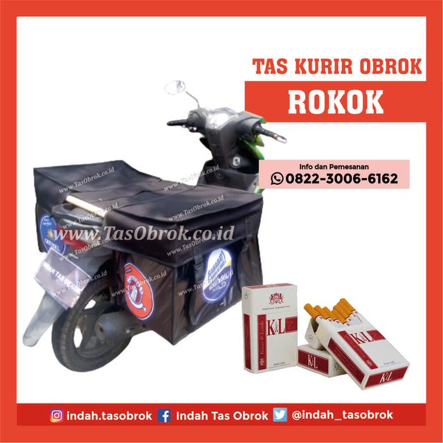 Tas kurir rokok, saddle bag untuk distribusi rokok sekaligus branding